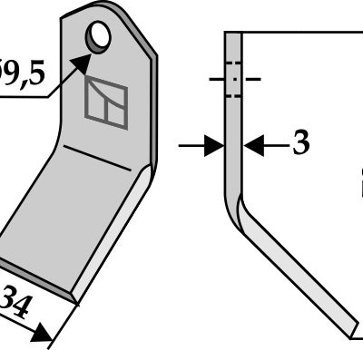 Y-Blade 70x34mm