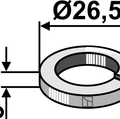 Split washer 3xØ26,5