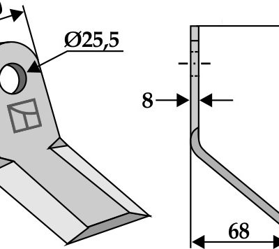 Y-blade 108x50mm