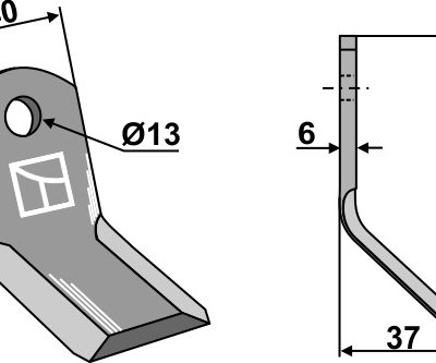 Y-blade 93x40mm
