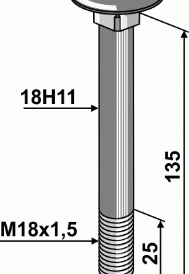 Bolt M18x1,5