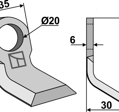 Y-blade 63x35mm