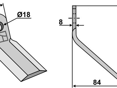 Y-blade 120x50mm