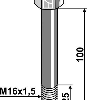 Bolt M16x1,5 x 100 - 10.9