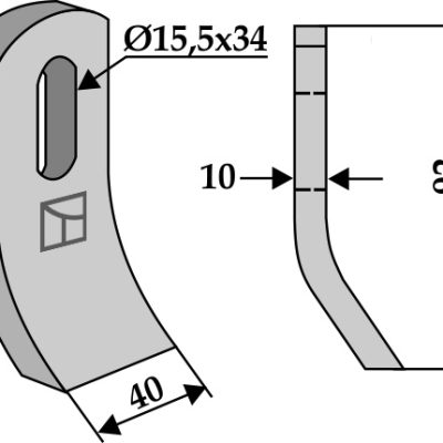 Flail 92x40mm