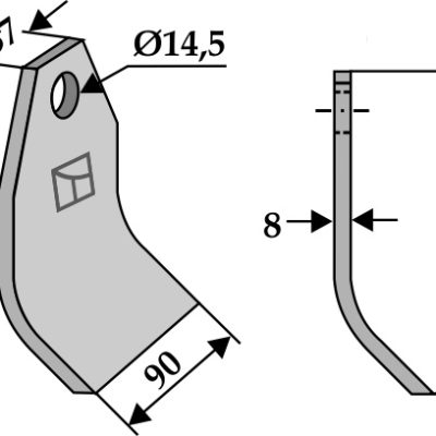 Flail 195x90mm