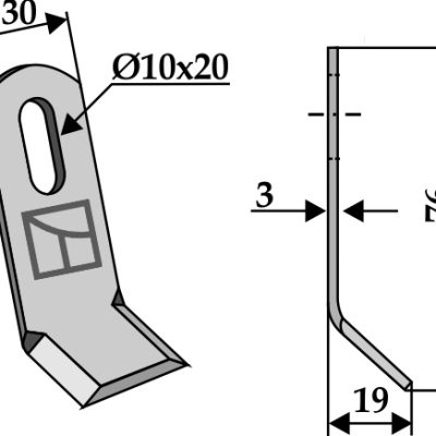 Y-blade 76x30mm