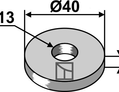 Washer Ø40x5xØ13