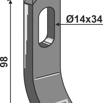 Flail 98x30mm