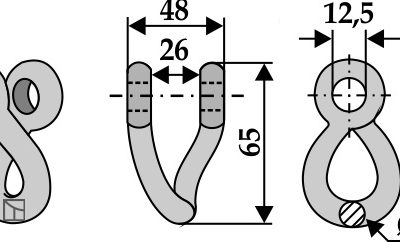 Twisted shackle