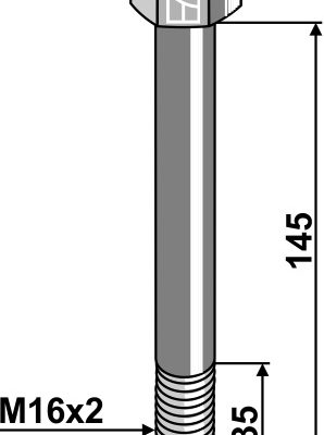 Bolt M16x2 x 145- 10.9