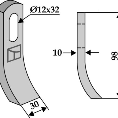 Flail 98x30mm
