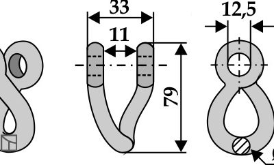 Twisted shackle