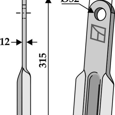 Flail 315x75mm