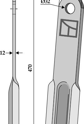 Flail 400x75mm