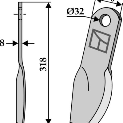 Flail 318x90mm