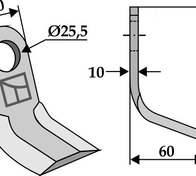 Y-blade 120x50mm