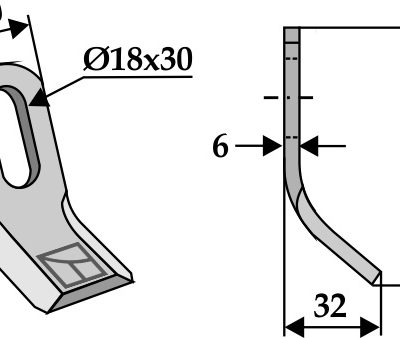 Y-blade 83x40mm