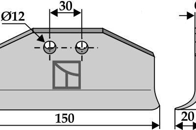 Change blade 150x60mm