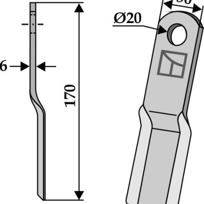 Flail 170x50mm