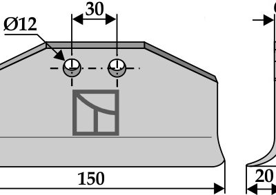 Change blade 150x67mm