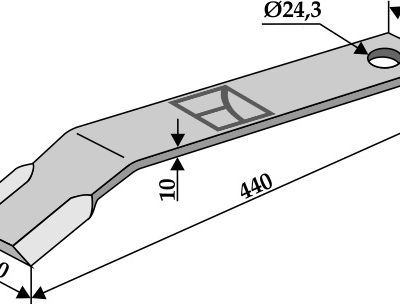 Mower blade 440mm