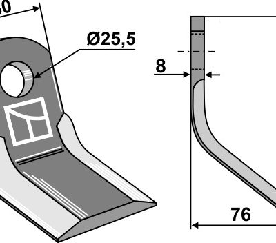 Y-blade 112x60mm
