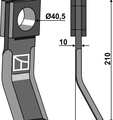 Flail 210x60mm