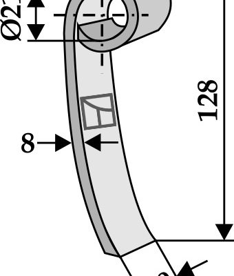 Flail 128x40mm