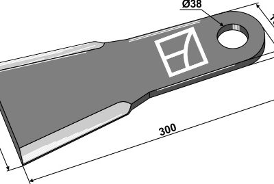 Mower blade 300mm