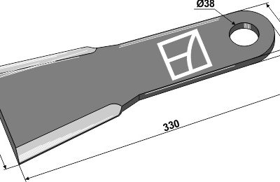 Mower blade 330mm