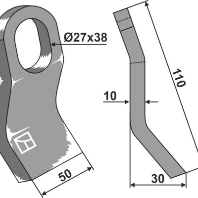Flail 110x60mm