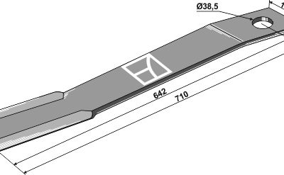 Mower blade 710mm