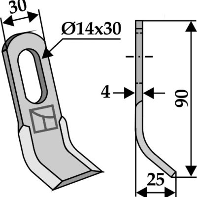 Y-Blade 90x30mm
