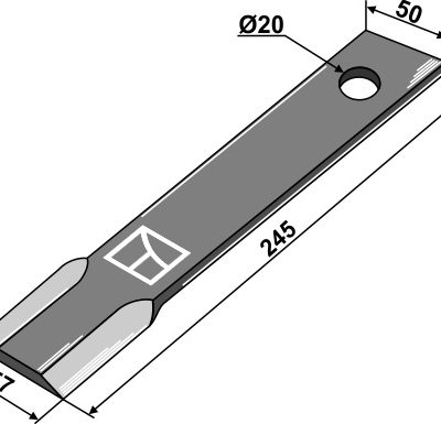 Mower blade 245mm
