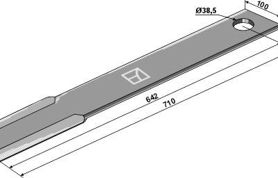 Mower blade 710mm