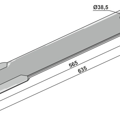 Mower blade 635mm