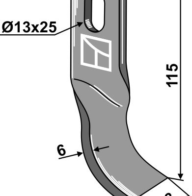 Flail 115x38mm