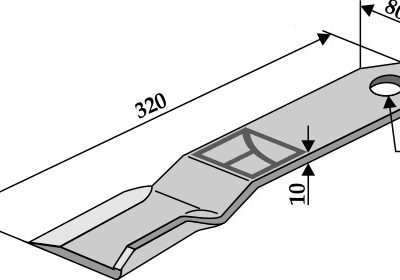 Comminution bllade 320mm