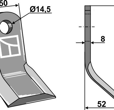 Y-blade 120x50mm