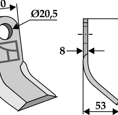 Y-Blade 120x50mm