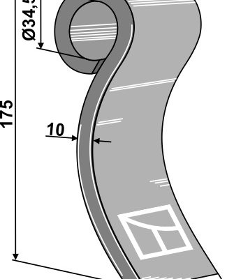 Flail 175x50mm