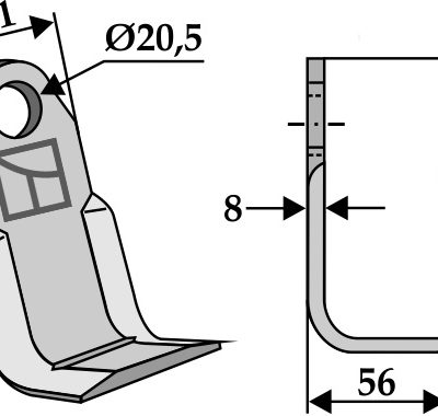 L-Blade 122x61mm