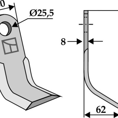 Y-blade 202x60mm