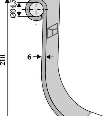 Flail 210x40mm