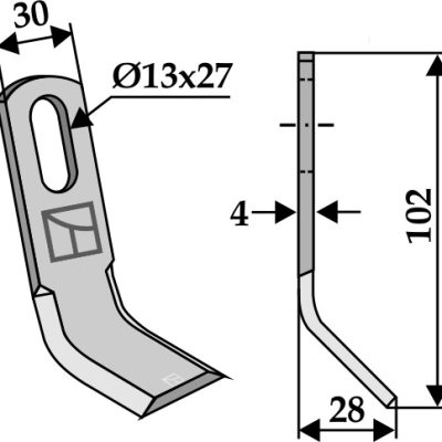 Y-blade 102x30mm