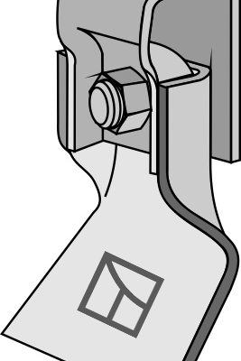 Flail assembled with holder and bolt
