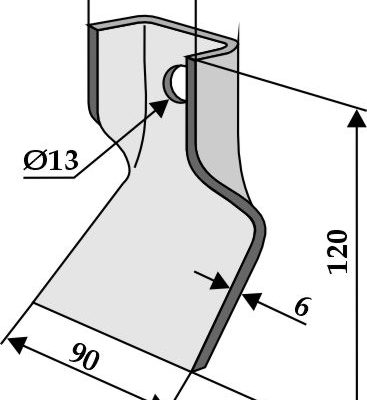 Blade 120x64mm