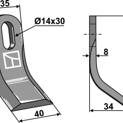 Y-blade 96x35mm