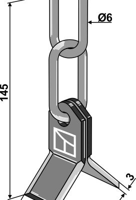 Set of Y-flail